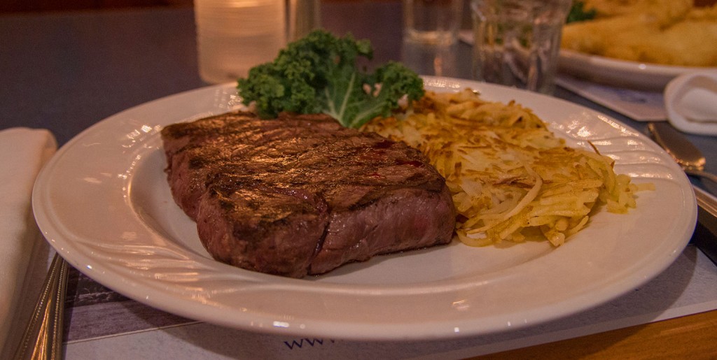 steak with hashbrowns - Castle Hill Supper Club - restaurant and banquet facility